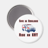 Aimant Enregistrer une ambulance (Recto/Verso)