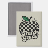 Aimant Enseignant 3e année Retour à l'école (Recto/Verso)