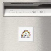 Aimant Enseignant Arc-en-ciel Imprimé Léopard Professeur (In Situ (Lave-vaisselle))