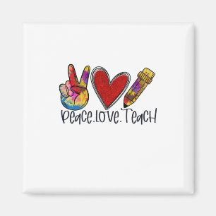 Aimant Enseignant Art Paix Amour Enseigner