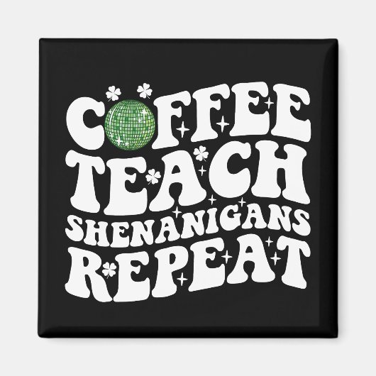 Aimant Enseignant au café Shenanigans Répéter Disco Ball  (Devant)