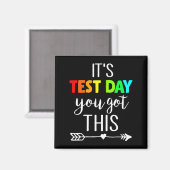 Aimant Enseignant C'est le jour de test Vous avez ce jour (Recto/Verso)