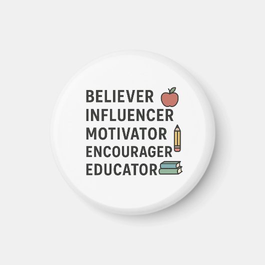 Aimant ENSEIGNANT Croyant Influenceur Motivant Encourageu (Devant)