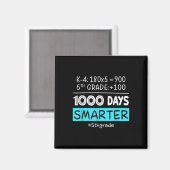 Aimant Enseignant de 5e année 1000 Jours Plus intelligent (Recto/Verso)