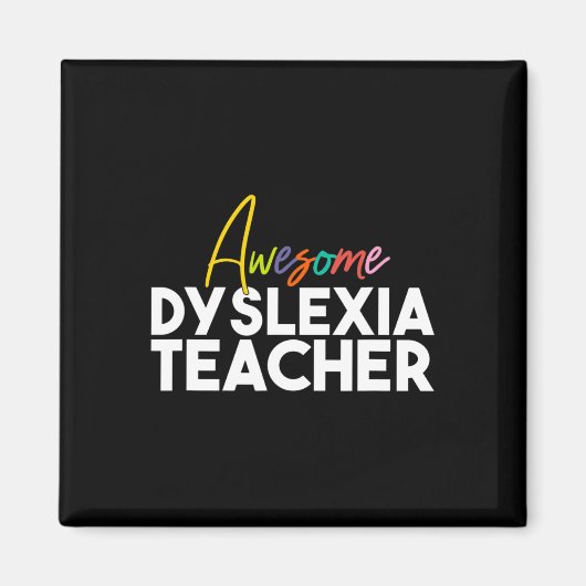 Aimant Enseignant de dyslexie (Devant)