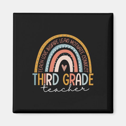 Aimant Enseignant de grade Enseigner l'amour Inspirer Boh (Devant)