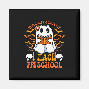 Aimant Enseignant de maternelle Halloween Fantôme Enseign