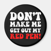 Aimant Enseignant drôle (Devant)