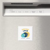 Aimant Enseignant Éclipse Solaire Avril 8 2024 Mignonne T (In Situ (Lave-vaisselle))