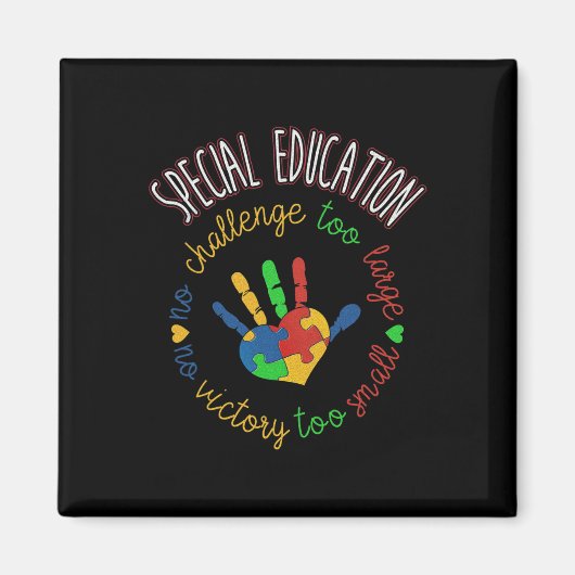 Aimant Enseignant en éducation spéciale et en Sensibilisa (Devant)