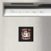 Aimant Enseignant Halloween Trick Ou Enseigner Cute Ghost (In Situ (Lave-vaisselle))