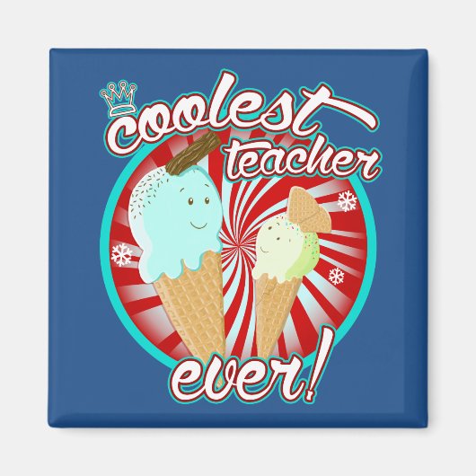 Aimant Enseignant le plus cool jamais! (Devant)