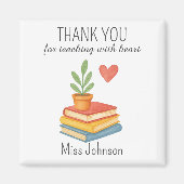 Aimant Enseignant Merci - Cadeau d'appréciation du coeur (Devant)