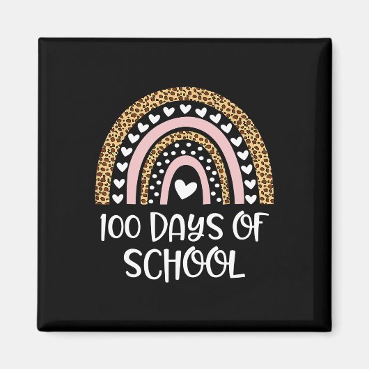 Aimant Enseignants du 100e jour d'école 100 jours plus in (Devant)