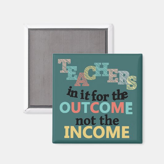 Aimant Enseignants En Elle Pour Le Résultat (Recto/Verso)