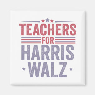 Aimant Enseignants pour Harris Walz Retour à l'élection s
