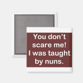 Aimant Enseigné par des soeurs en rouge foncé (Recto/Verso)