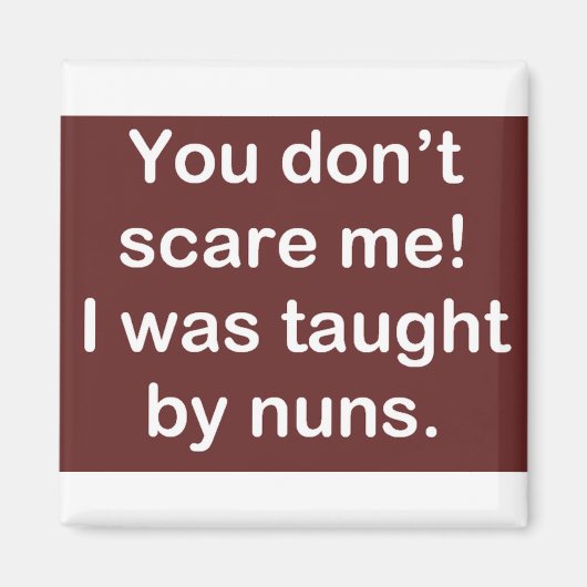 Aimant Enseigné par des soeurs en rouge foncé (Devant)