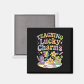 Aimant Enseignement Lucky Charms Enseignant St Patricks D (Recto/Verso)
