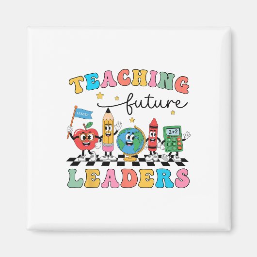 Aimant Enseignement Rétro Dirigeants Futurs Prof Cool Ck  (Devant)