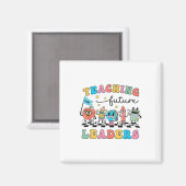 Aimant Enseignement Rétro Dirigeants Futurs Prof Cool Dos (Recto/Verso)