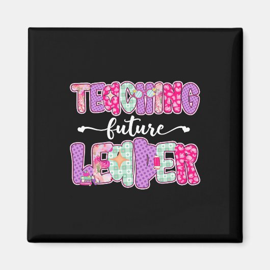Aimant Enseignement Rétro Dirigeants Futurs Professeur Pr (Devant)