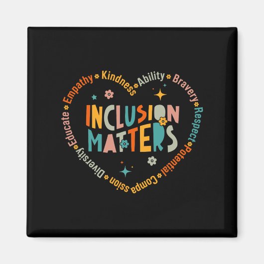 Aimant Enseignement spécial Problèmes d'inclusion des ens (Devant)