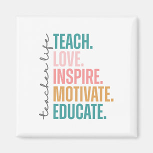 Aimant Enseigner Amour Inspirer Motiver Retour à l'école