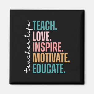 Aimant Enseigner Amour Inspirer Motiver Retour à l'école