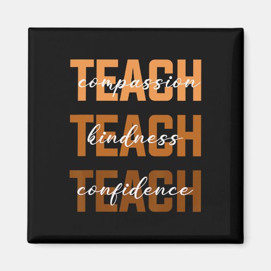 Aimant Enseigner Compion Kindness Black History Melanin A (Devant)