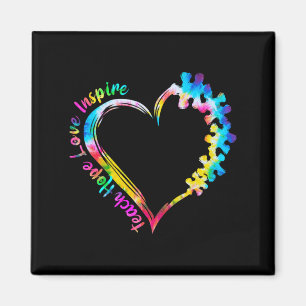 Aimant Enseigner Espoir Amour Inspirer Tie Dye Sensibilis