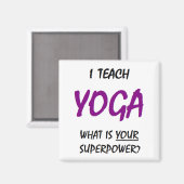 Aimant enseigner le yoga (Recto/Verso)