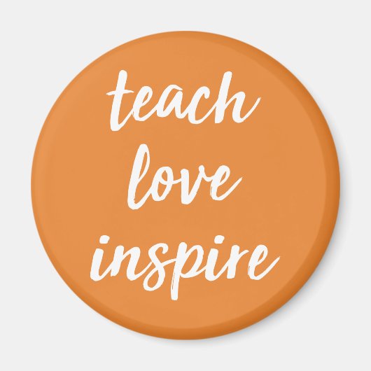 Aimant Enseigner l'inspiration d'amour | Phrase inspirant (Devant)
