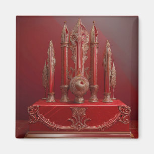 Aimant Ensemble de bureau avec stylo plume antique fantai