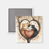 Aimant Ensemble Meow et Fur-Ever Amour qui dure (Recto/Verso)
