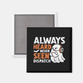 Aimant Entendu Vu Dispatch Effrayant Halloween Mignon Fan (Recto/Verso)