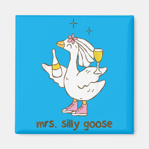 Aimant Enterrement de vie de jeune fille de Mme Silly Goo