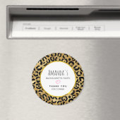 Aimant Enterrement de vie de jeune fille Imprimé de léopa (In Situ (Lave-vaisselle))