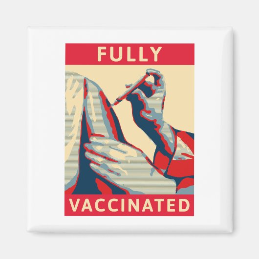 Aimant Entièrement vacciné (Devant)