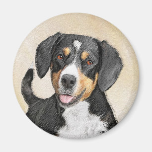 Aimant Entlebucher Mountain Dog Peinture - Art original