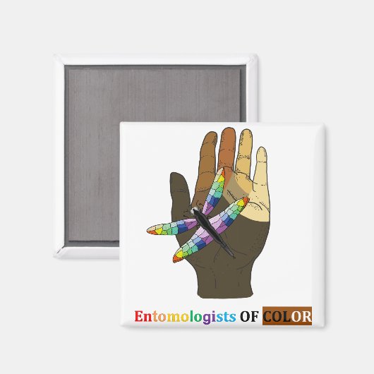 Aimant Entomologistes du logo Color (Recto/Verso)