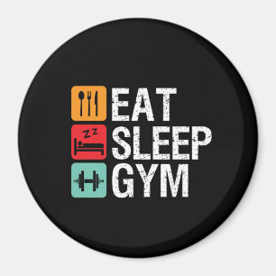 Aimant Entraînement amusant Exercice Fitness Manger Sleep