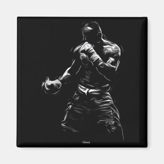 AIMANT ENTRAÎNEMENT DE BOXE PRATIQUE EN COMBAT (Devant)