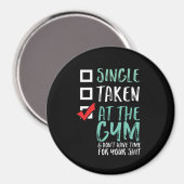 Aimant Entraînement De Fitness Drôle Simple Pris À La Sal (Recto/Verso)