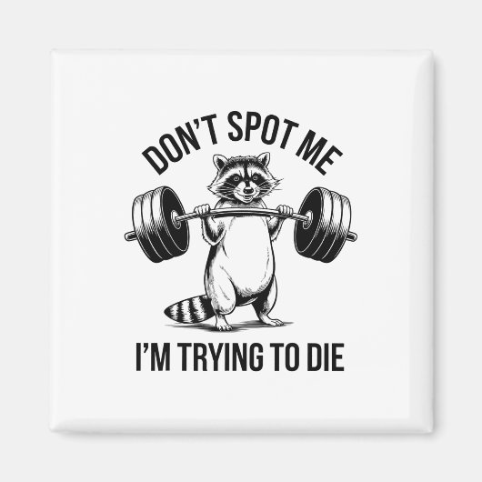 Aimant Entraînement de musculation Ne me repérez pas, j'e (Devant)