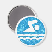 Aimant Entraîneur de natation et plongée ou Cool de bain (Recto/Verso)