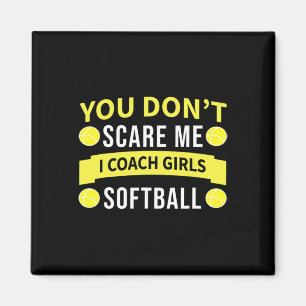 Aimant Entraîneur de softball drôle - Vous ne me faites p