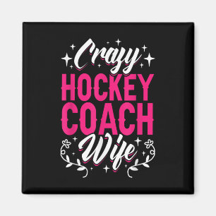 Aimant Entraîneur de terrain de hockey sur glace femme de