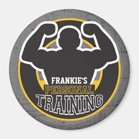 Aimant Entraîneur du GYM Power Training Fitness Custom (Devant)