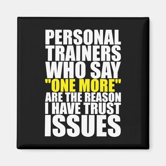Aimant Entraîneurs et Trust Issues - Funny Workout (Devant)